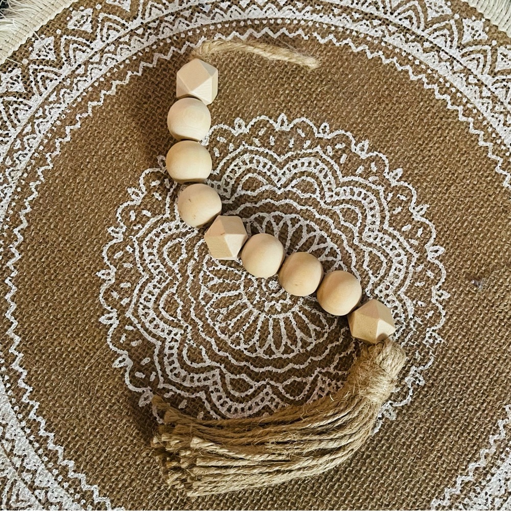 Macrame Beaded Hemp Rope 2 pack